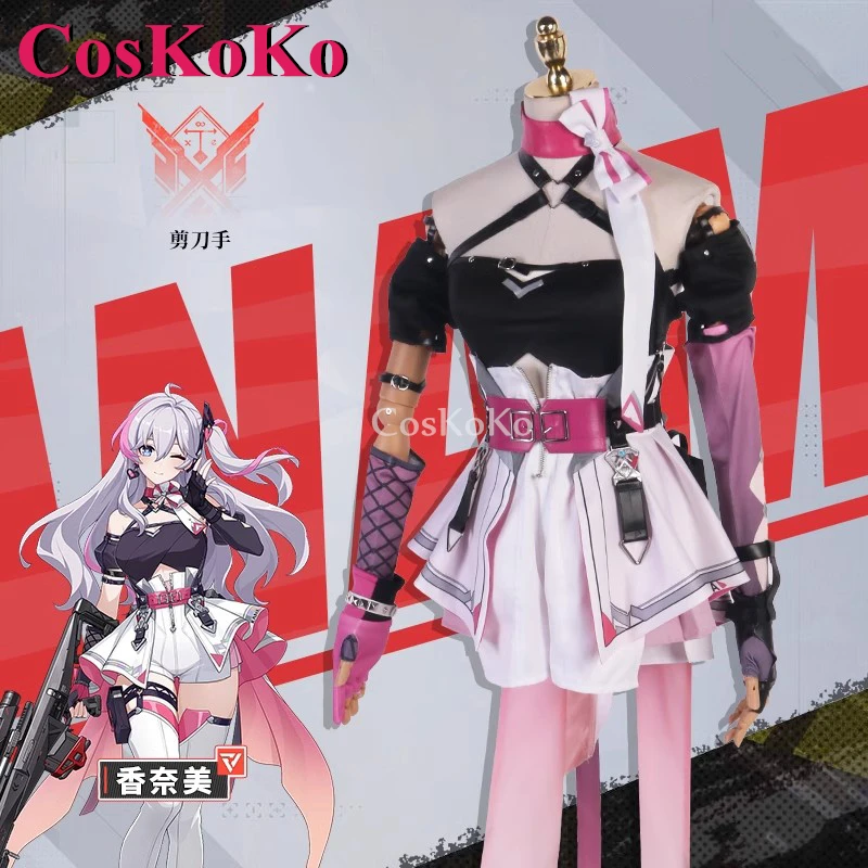 

CosKoKo Kanami Cosplay Anime Game CalabiYau Costume Sweet Lovely Uniform Full Set Women Halloween Party Role Play Clothing XS-XL