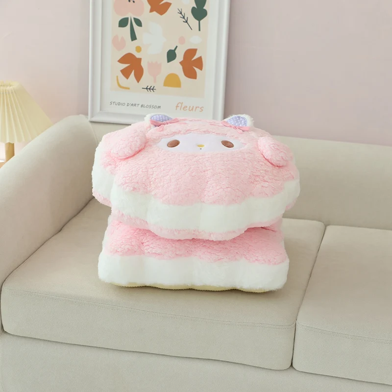 Sanrio Cartoon Anime My Sweet Piano Fluffy Cushion Cute Soft My Melody Sofa Cushion Square Round Home Decor Gifts For Girl 4
