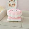 Sanrio Cartoon Anime My Sweet Piano Fluffy Cushion Cute Soft My Melody Sofa Cushion Square Round Home Decor Gifts For Girl 4