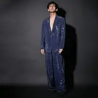Shiny Sequins Wedding Suits For Men Customized Fashion Male Prom Blazers Sets Groom Tuxedos Slim Fit costume homme 1