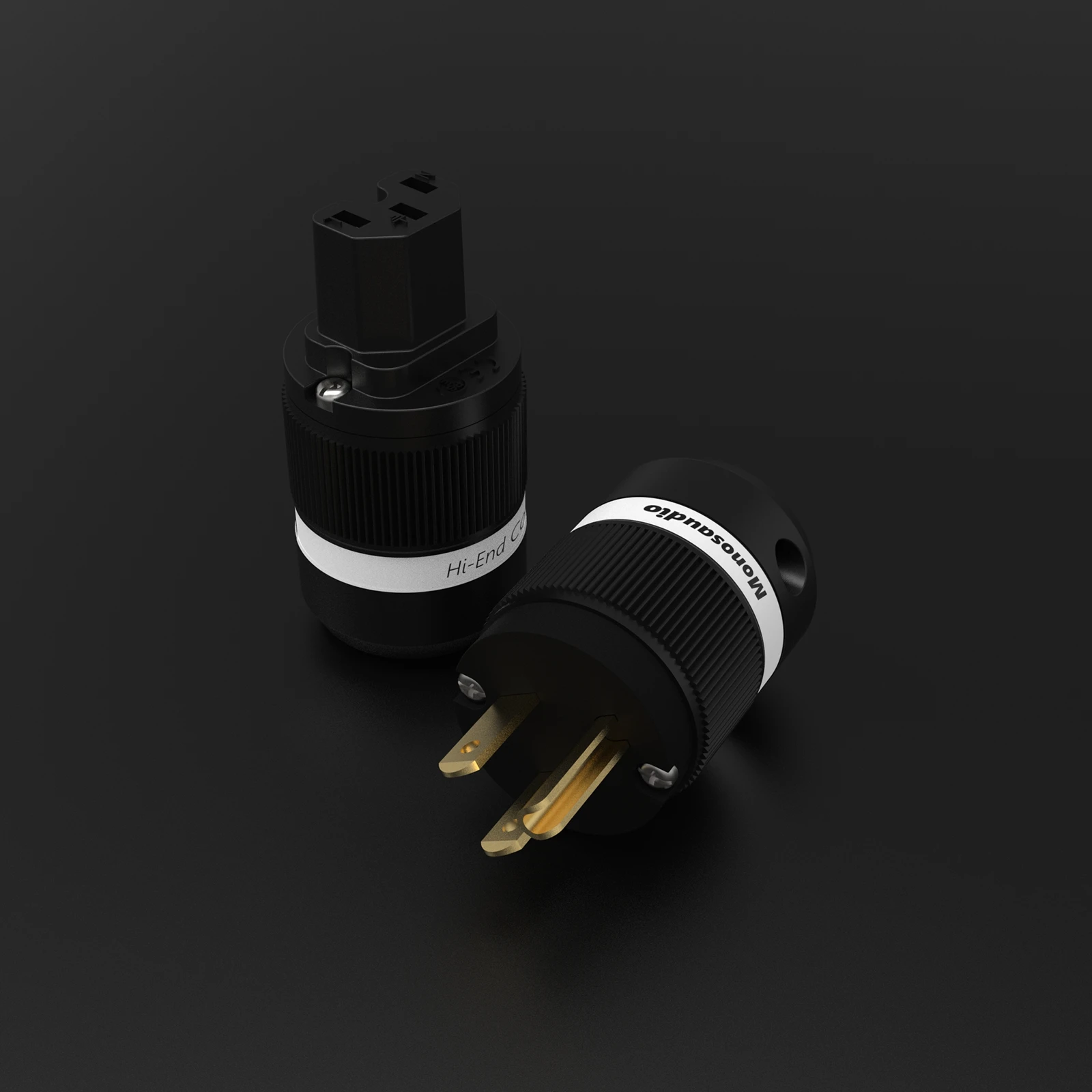 

Monosaudio M100G/F100G 99.998% Чистая медь позолоченный США Разъем питания переменного тока для аудио DIY сетевой кабель