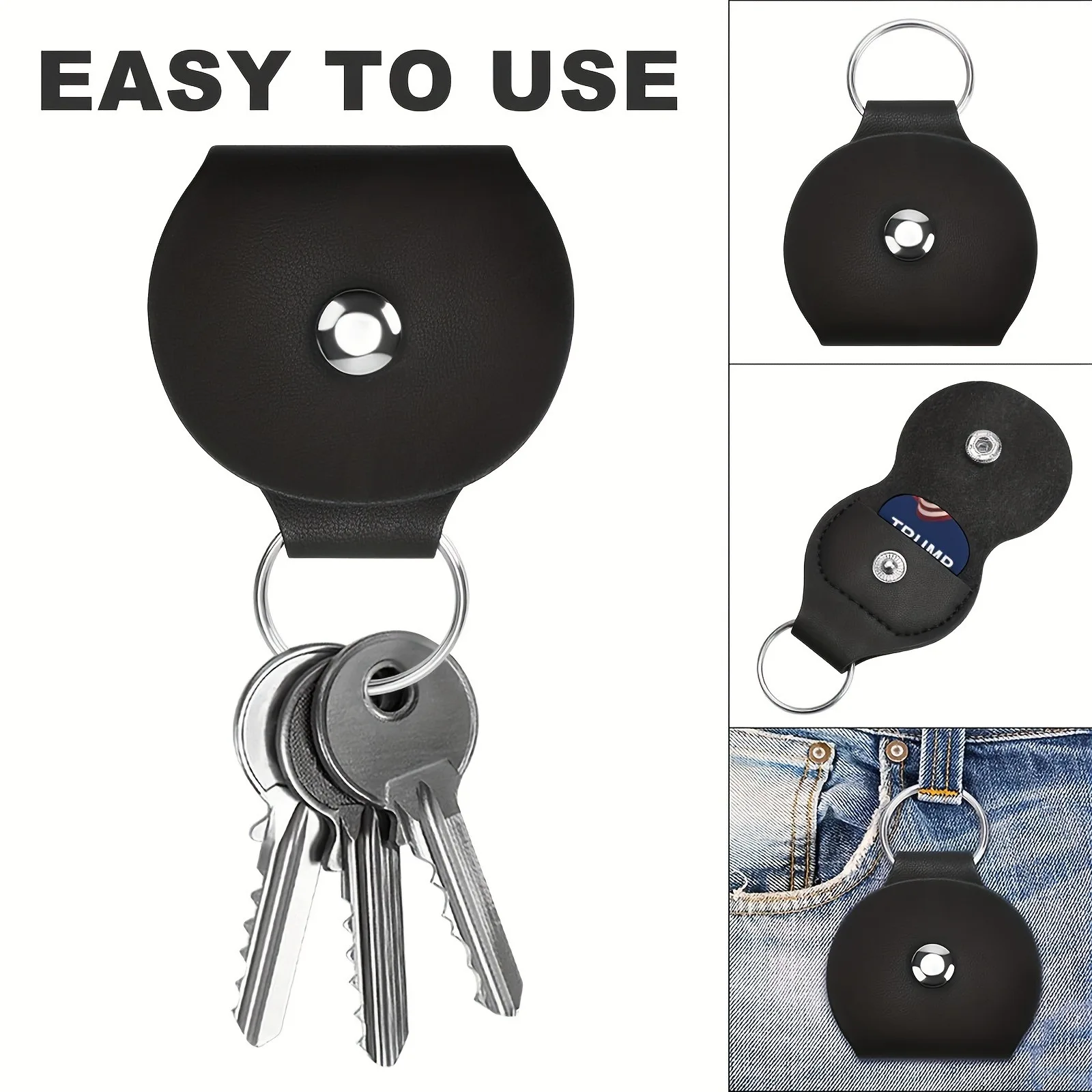 6 Pcs Original Sound Guitar Picks Double-Sided Printed Ukulele Guitar Finger Shrapnel Keychain Holster Gift For Music Lovers