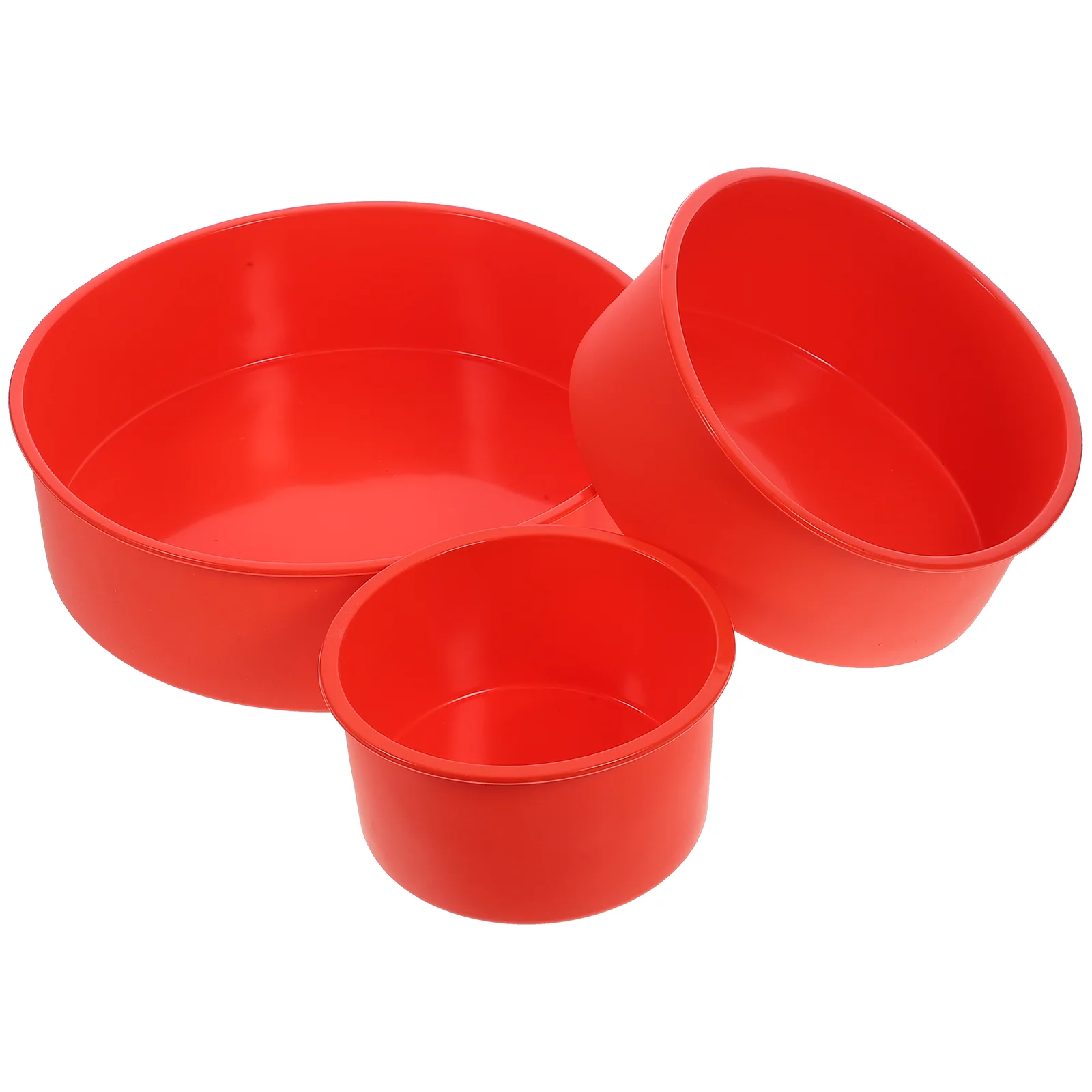 

3 Pcs Cake Mold Silicone Molds for Candles Cookie Mousse Multifunction Round Pan Silica Gel Small