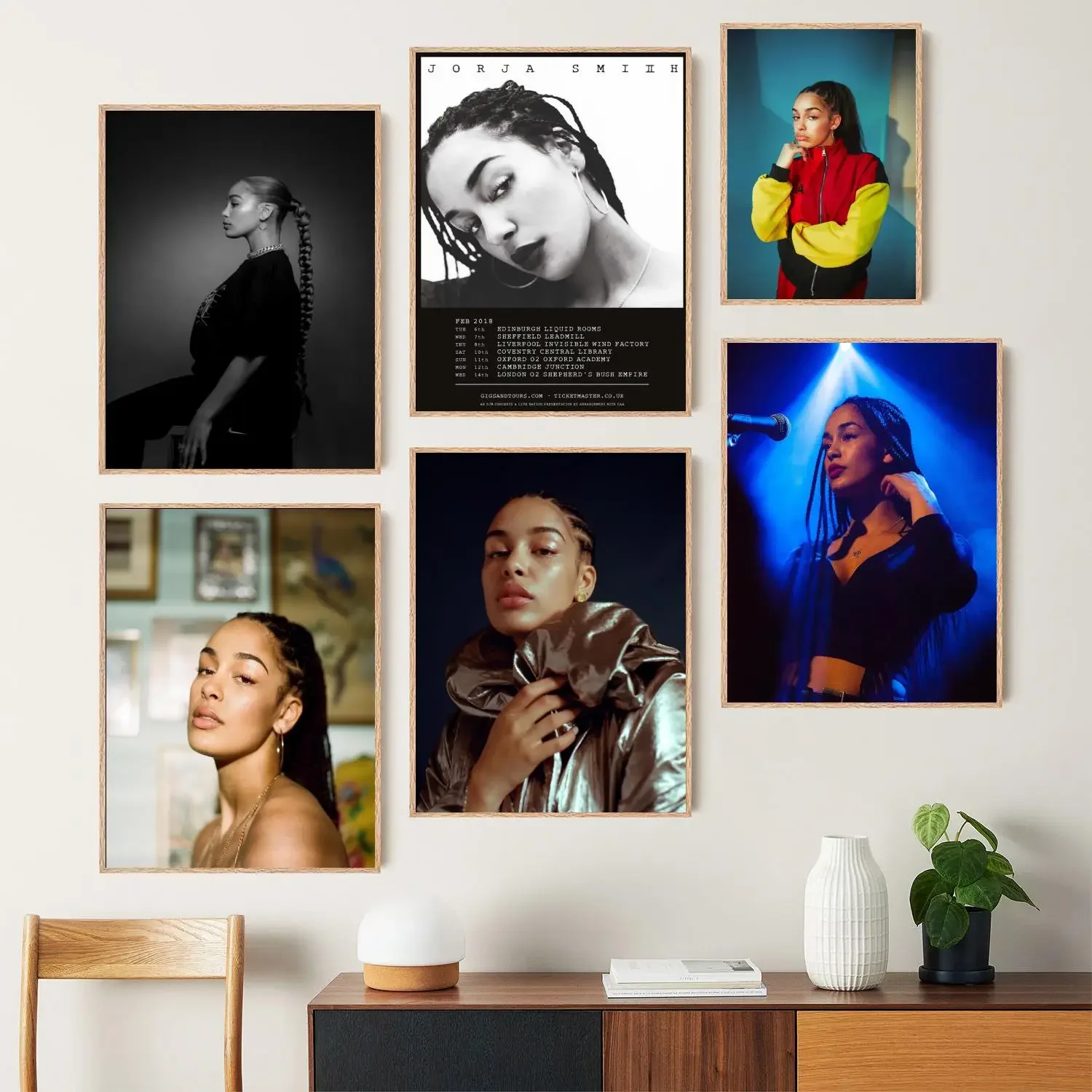 Jorja Smith Poster Prints Canvas Painting Wall Art Poster Per Modern Family Living Room Home Decor