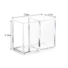 Transparent Eyebrow Pencil Makeup Brush Storage Box Acrylic Cosmetic Brush Storage Tube Student Desktop Single Square Pen Holder 5
