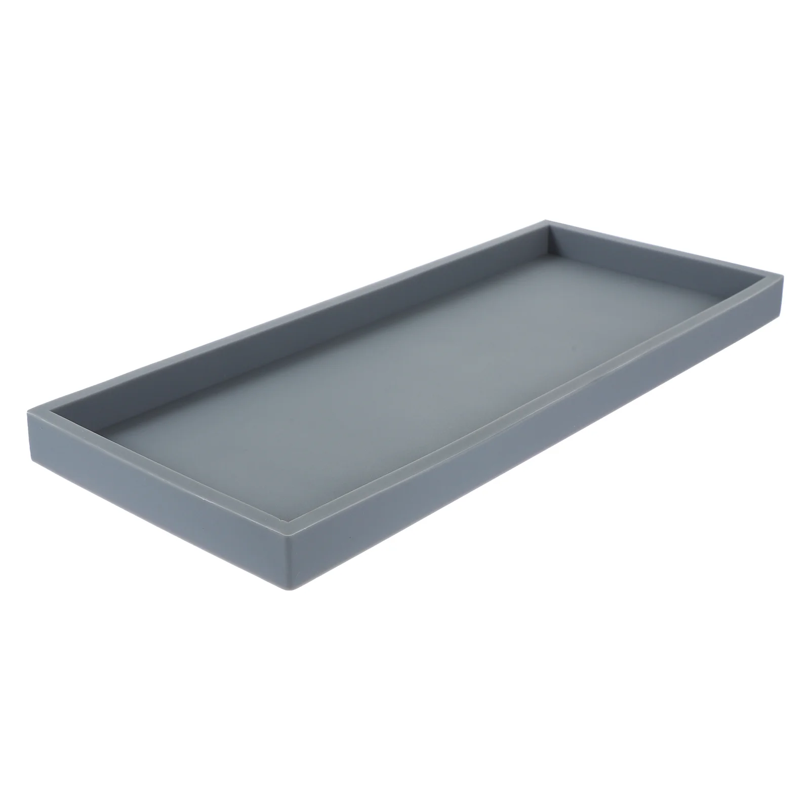 

Storage Tray Dish Drying Mat Silicone Bathroom Counter Organizer Kitchen Desktop Household Vanity for Jewelry