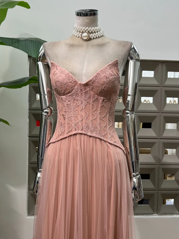 DFDG 2025 فستان سهرة أنيق للربيع والصيف على شكل حر...