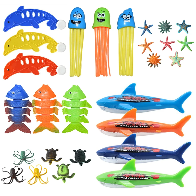 Juguetes de buceo de 8 piezas para niños, divertido juego de de pulpo, juguetes acuáticos de entrenamiento submarino, juguetes de divertidos| | - AliExpress