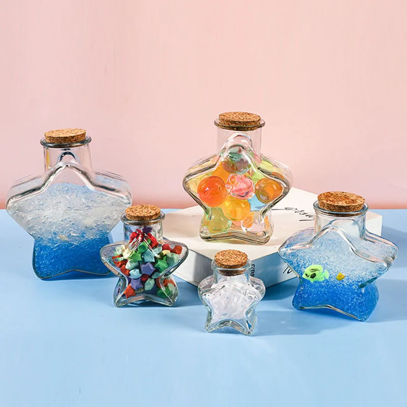 Five-Pointed Star Glass Bottle 1