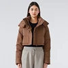Lemon Wunder Puff Hooded Down Jacket Women's Detachable Hooded All-match Jacket Windproof Waterproof Sport Top 3