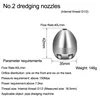 Cleaning Machine Sewer Pipe Flushing Head Household Sewer Pipe Dredging Head Drill Nozzle 3