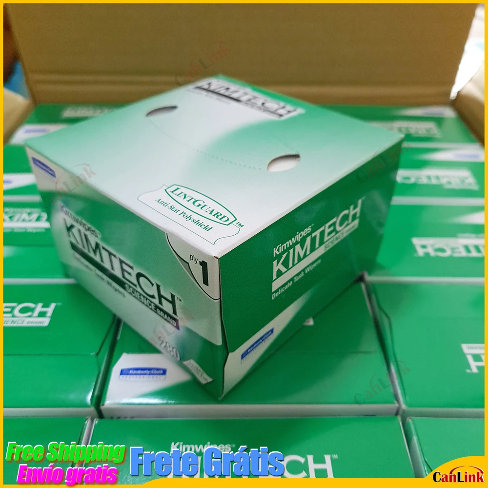 

Wholesale Price 280-wipes KIMTECH Kimwipes Fiber cleaning paper packes kimperly wipes Optical fiber wiping paper USA Import