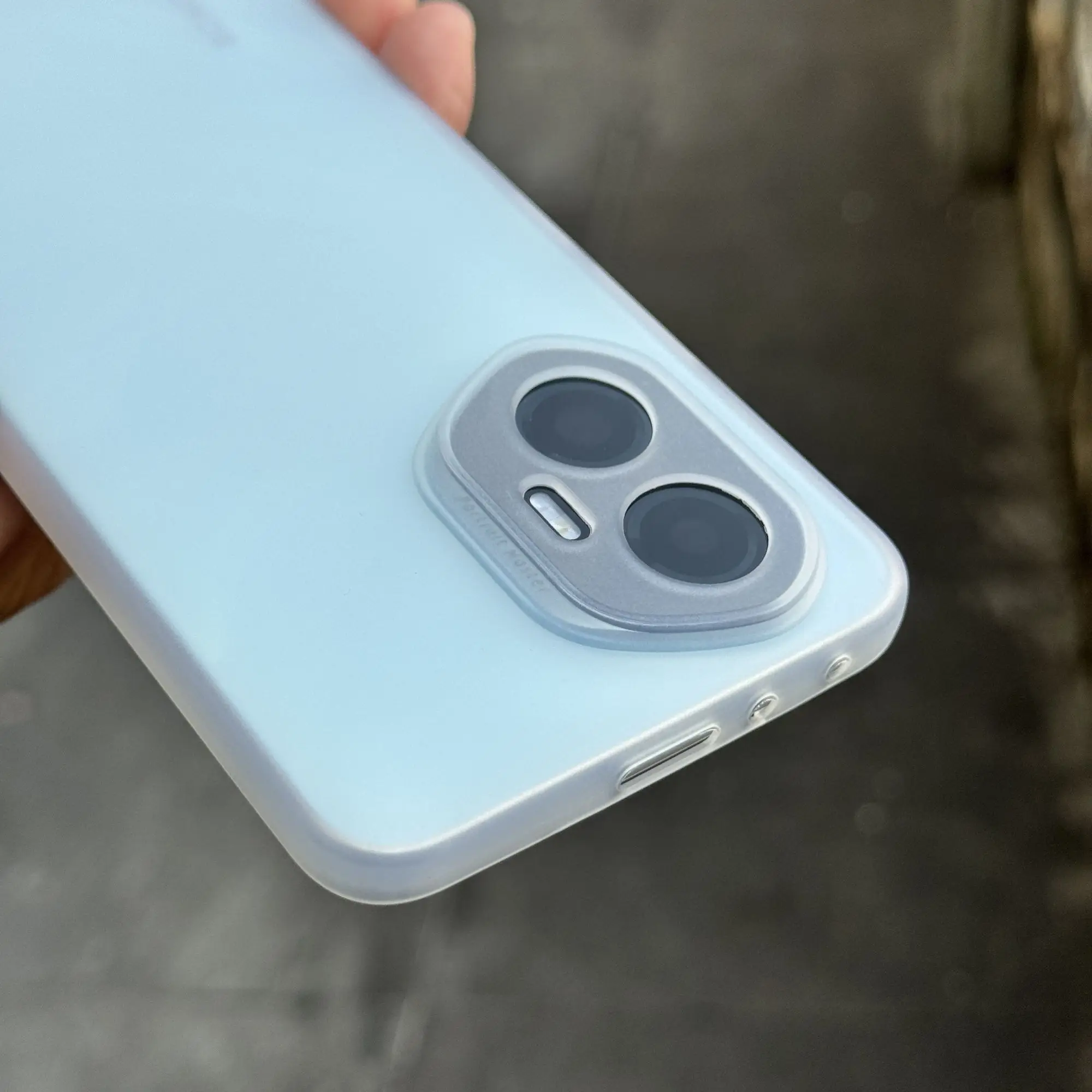 Luxury White Matte Soft Case - Ultra-Thin Full Cover with Fine Hole Design