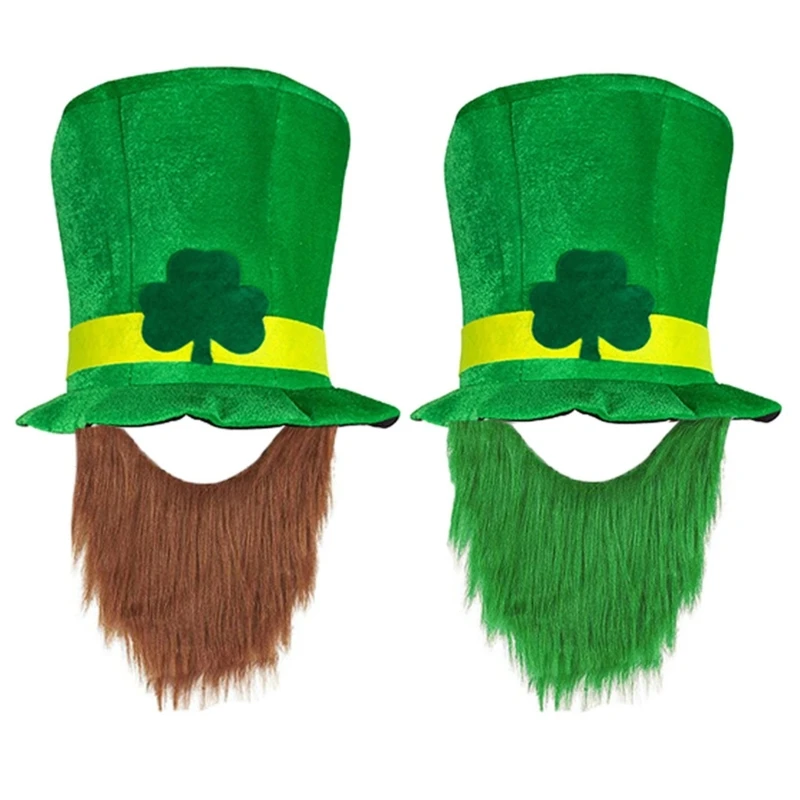 

Leprechaun Caps Clover Holiday St. Patricks Day Party Decor Festive Stage-Performence Saint Patrick Hat Headdress Party