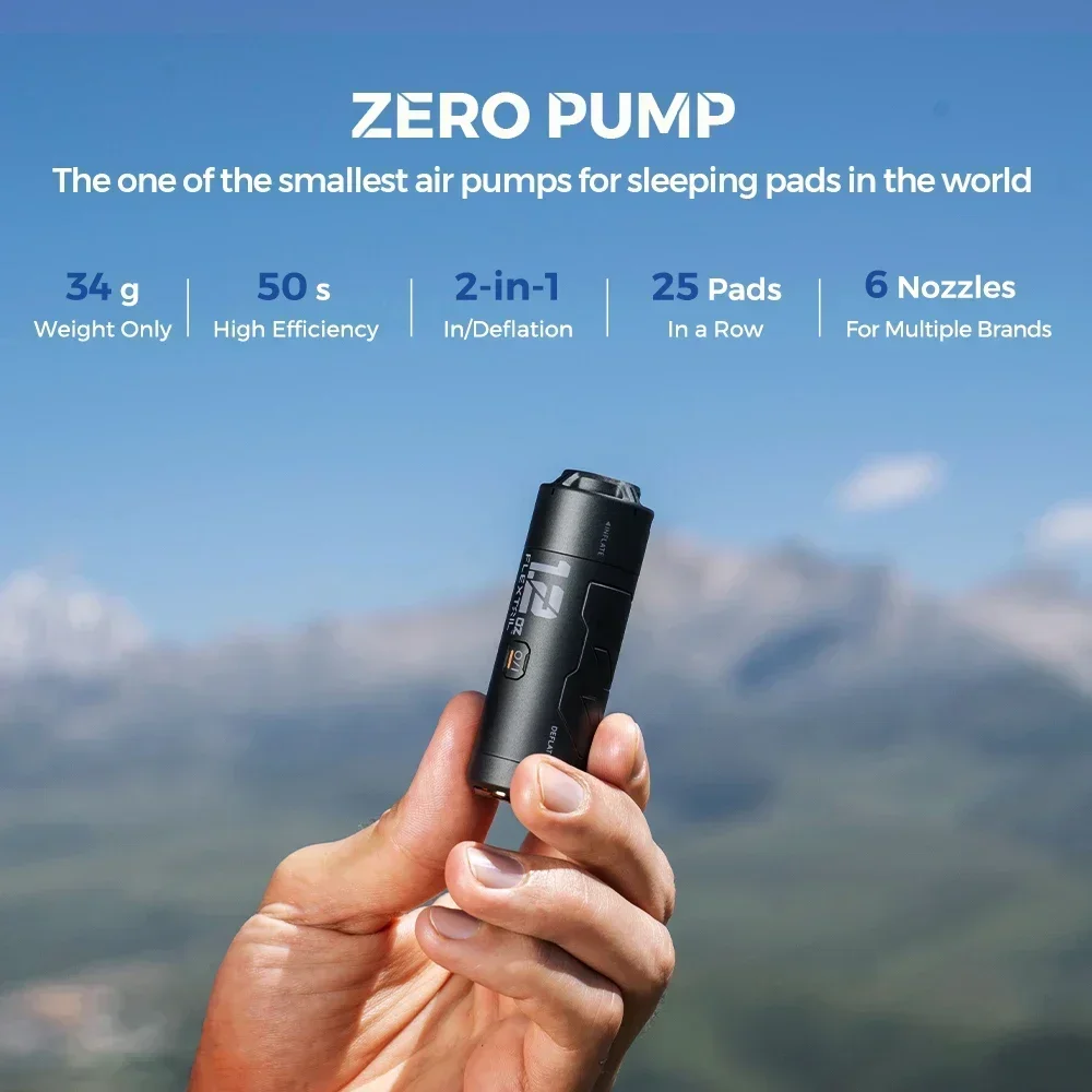 Flextaigear Zero Tiny Pump Outdoor Portable Electric Inflator Pump Hiking Camping Air Cushion Pumping and Inflating Inflator air pump electric tire inflator air compressor pump air compressor tire inflator inflatable pump