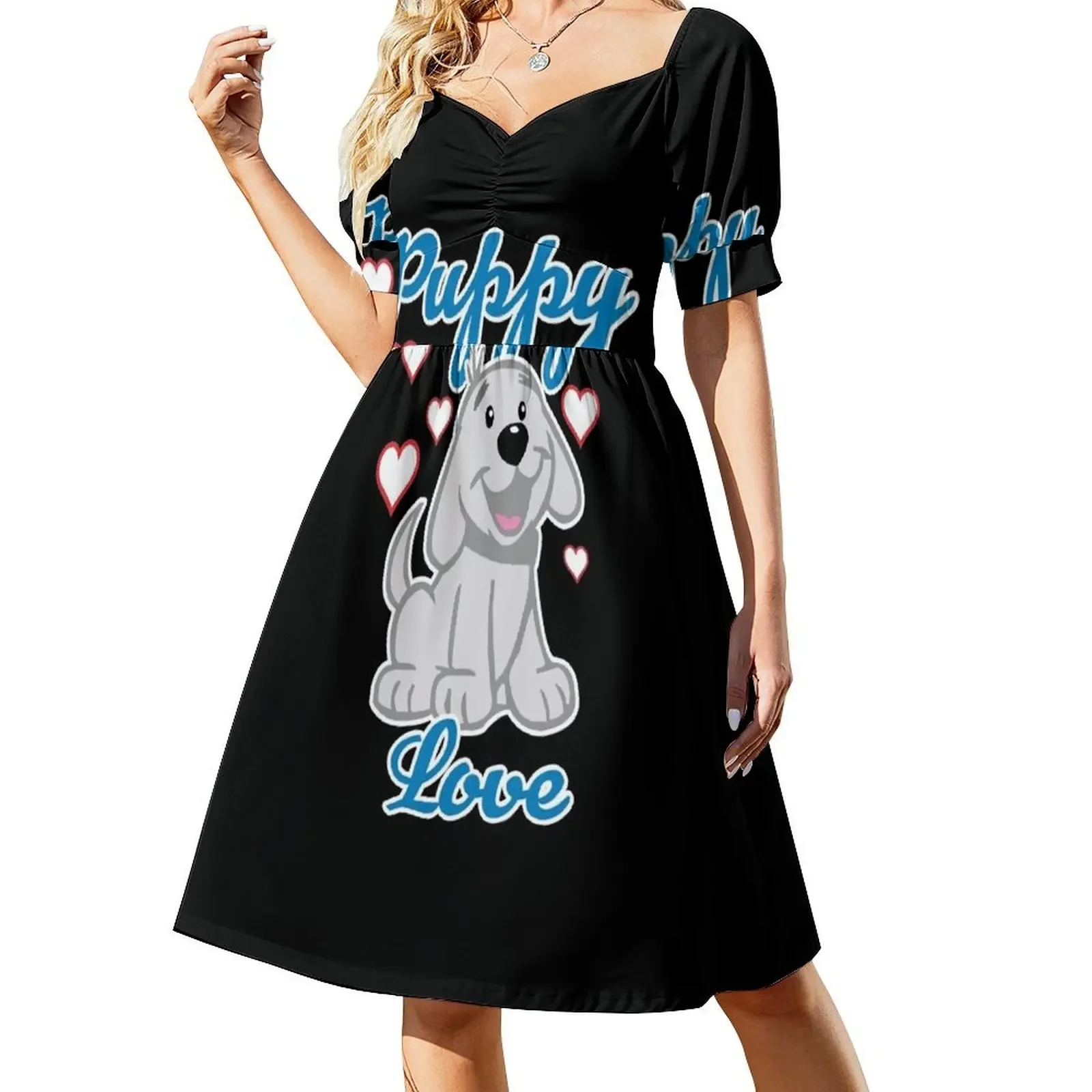 thumbnail image 1 of Vestido sin mangas Puppy Love, vestido de fiesta, 1 of 7