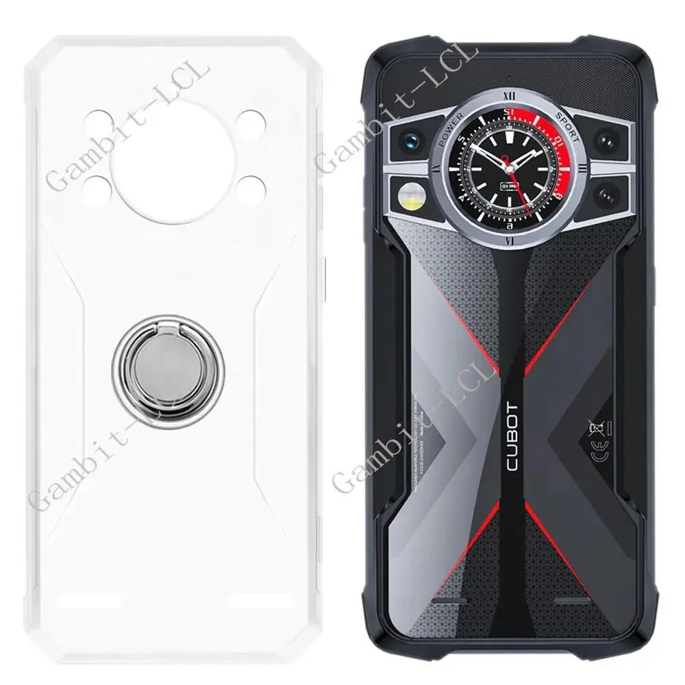 Durable TPU Soft Silicone Phone Case with Back Ring Holder Bracket