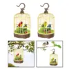 Parrot Cage  Activated  Movements Decor Singing Chirp Parakeet  Swing Toy Singing Bird for Home Desktop baby Children 4