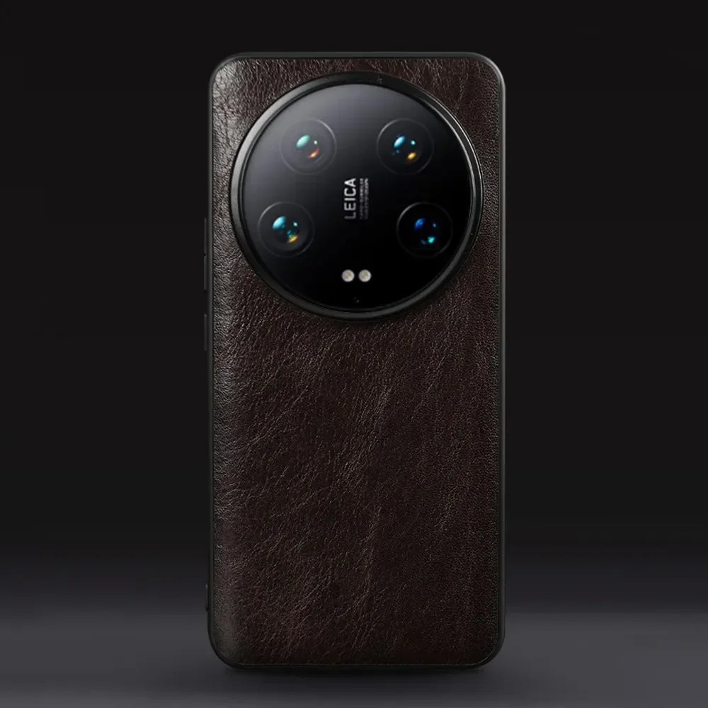 Luxury Handmade Genuine Leather Vintage Phone Case Cover