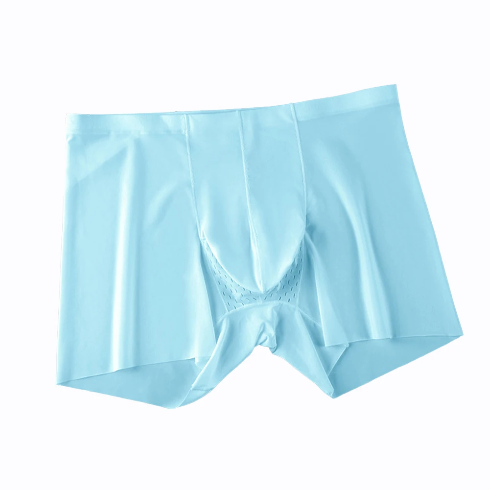 

Brand New Men Underwear Male Panties Trunks Boxer Briefs Breathable Comfortable Fashion Ice Silk Jockstrap Sexy