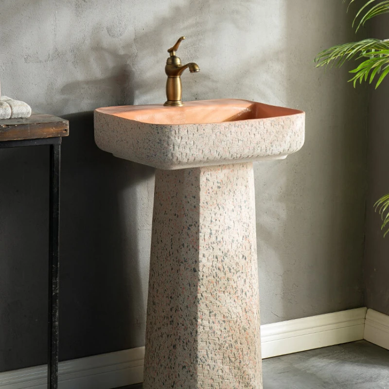 

Garden Yard Outdoor Washbasin Floor-Standing Balcony Wash Basin