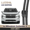 For Mitsubishi Outlander MK4 2021-2024 2022 2023 Wiper Front Wiper Blades Windshield Windscreen Window Brush 26"+18" 1