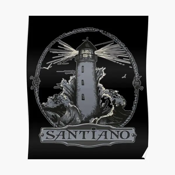 

Плакат Santiano, винтажное украшение, современный домашний принт, искусство, Настенная картина, Декор, смешная комната, картина без рамки