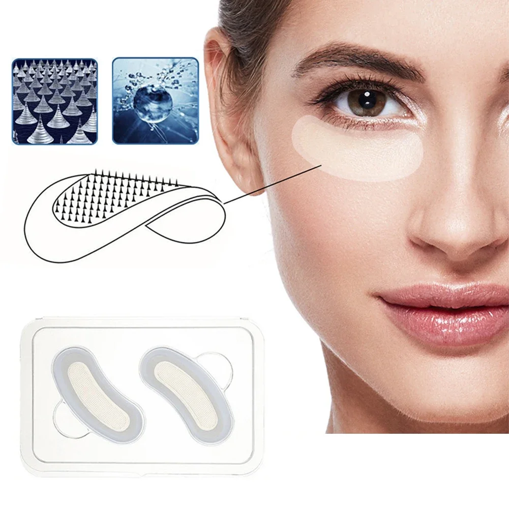 Hyaluronic Acid Microneedle Eye Patches Mask For Anti Wrinkle Aging Dark Circles Moisturizing Under Eye Pads Skin Care microneedle eye mask eye mask patch