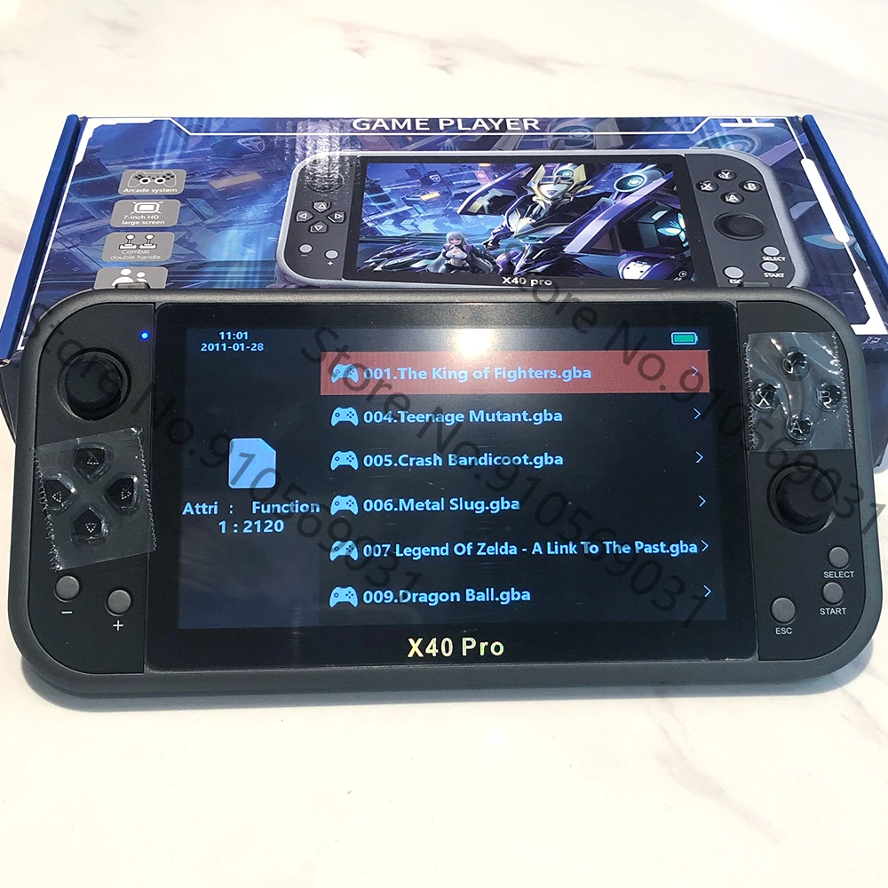 X40Pro 7 inch 16G classic retro dual handheld dual rocker video game console inch HD large screen handheld TV game console