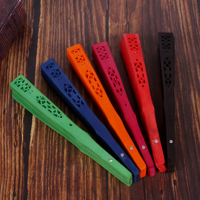 Folding Fan Wooden Hand Fan for Party