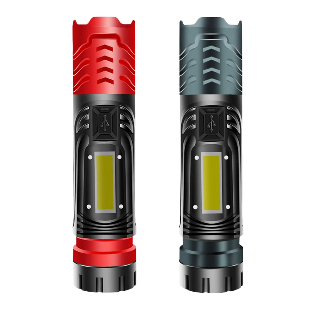 

Sobaldr flashlight high power led torch light rechargeable powerful lamparas recargables portatil cob lampe camping accsesories