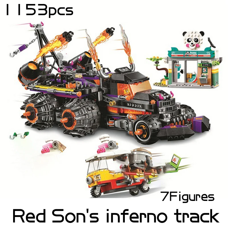 11541pcs Monkie Kid Series Cloud Jet Building Blocks