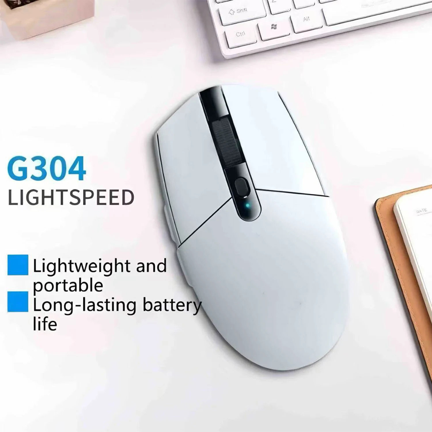 ماوس ألعاب لاسلكي G304 Lightspeed، مستشعر Hero 12K...