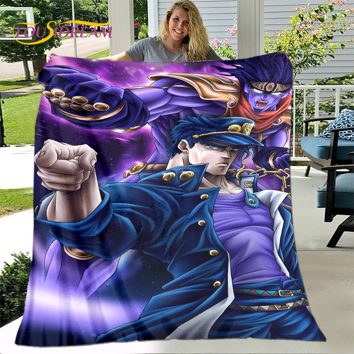 Jojo's Bizarre Adventure Blanket Blanket Anime Throw Blanket