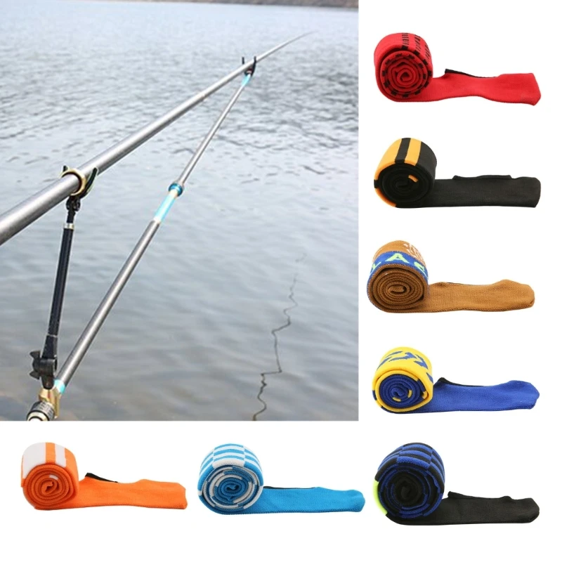 652D Fishing Rod Socks Fishing Rod Sleeve Elastic Fishing Rod