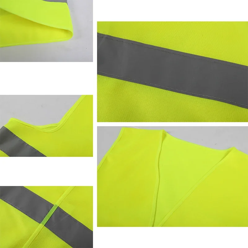 Heavy-Duty Neon Safety Vest Waterproof Reflective Gear for Outdoor/Roadwork/Extreme Weather