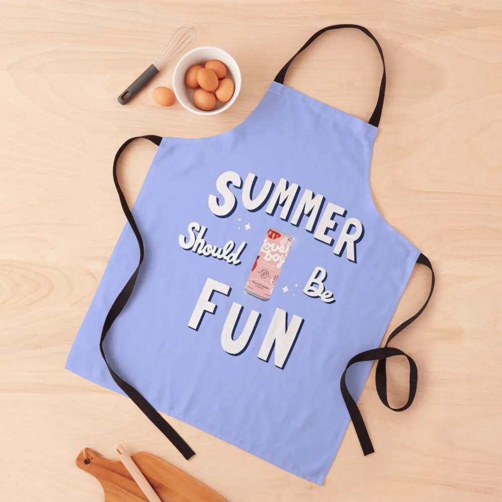 

Summer Should Be Fun - Loveboy Apron Kitchen Items For Home Chef Uniform Women Apron