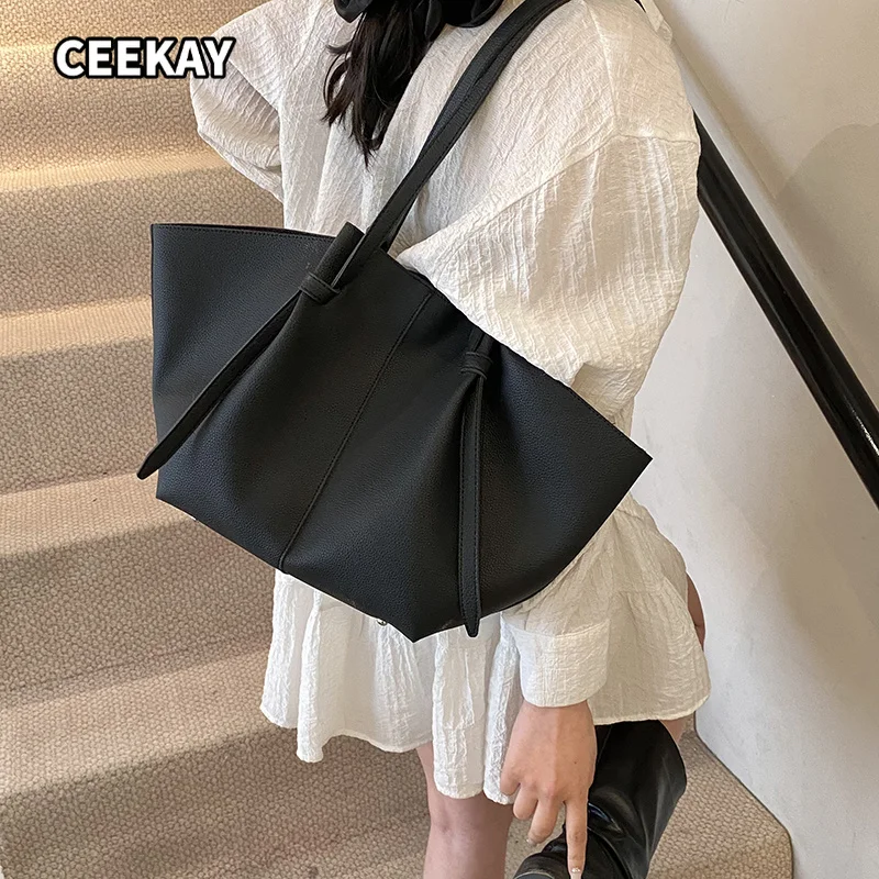 Borse a Spalla Firmate di Design per Donne, Set di Borse Shopper 2-IN-1 in Morbida Pelle PU di Grande Capacità, Borse di Lusso Firmate 2026 - immagine 5