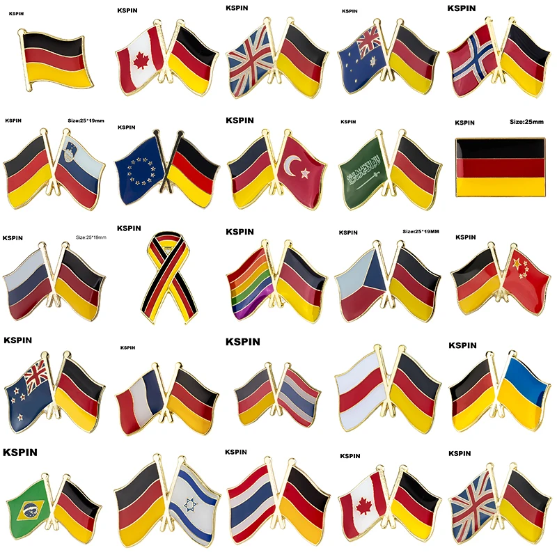 

Germany Flag Badge Brooch Natinal Lapel Pins Flag Lapel Pins Country Flag Badge