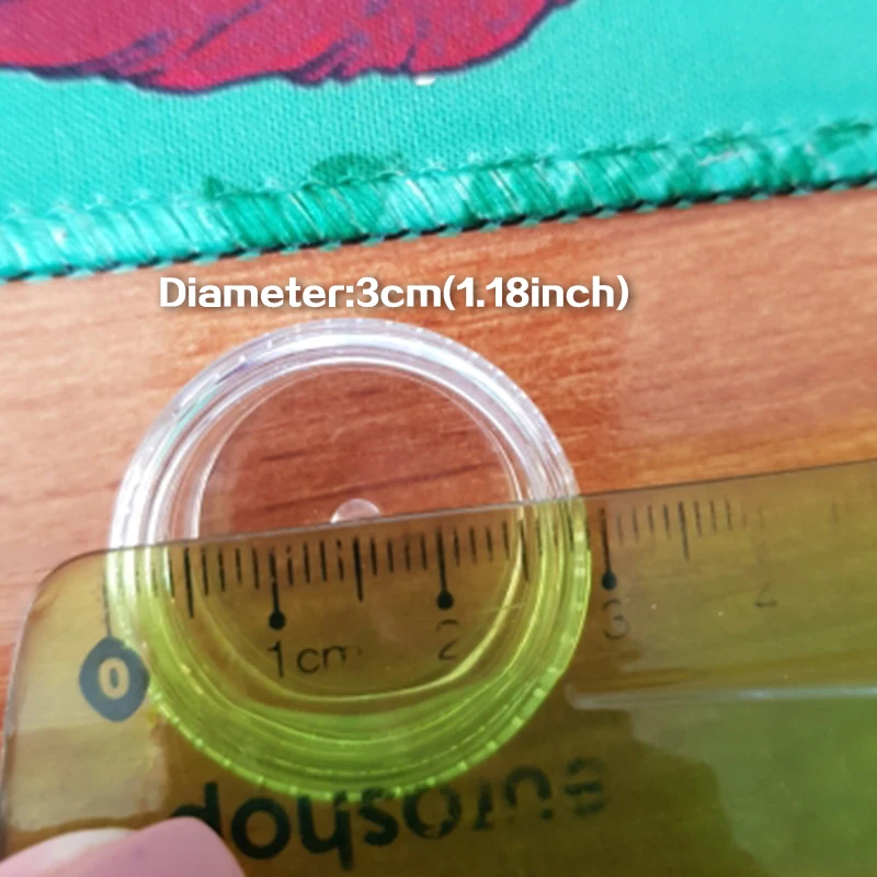 50pc Clear Cream Jar Mini Cosmetic Bottles Containers Transparent Pot For Nail