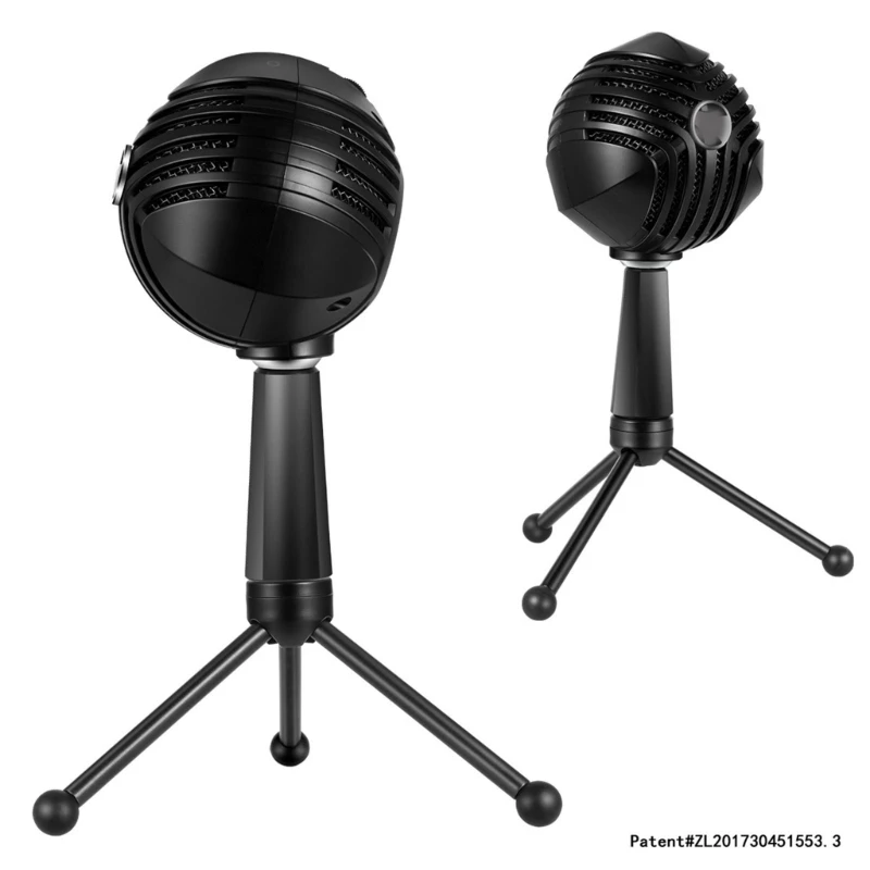 화상 회의에 완벽한 솔리드 USB 컴퓨터 마이크 콘덴서 마이크 드롭 배송