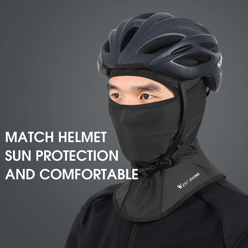 WEST BIKING Cycling Scarf Summer Cool Hat Breathable Anti-UV Sport Balaclava Cycling Headwear MTB Bike Motorcycle Helmet Liner 5