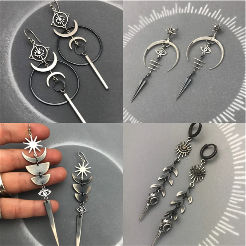 Dangle Earrings Devil Eye Tassel Women Vintage Jewelry