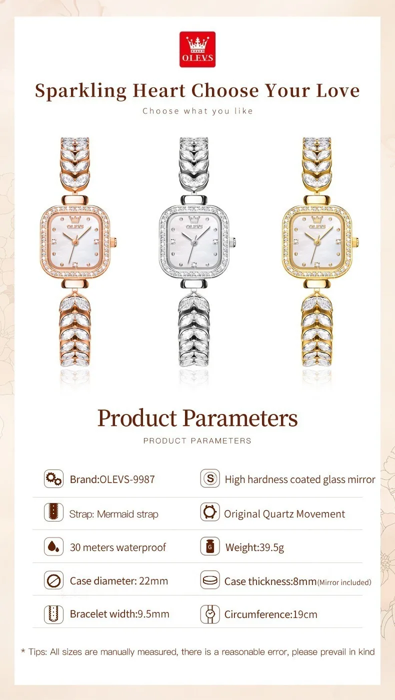 OLEVS 9987 New Luxury Elegant Women's Watch description image 14