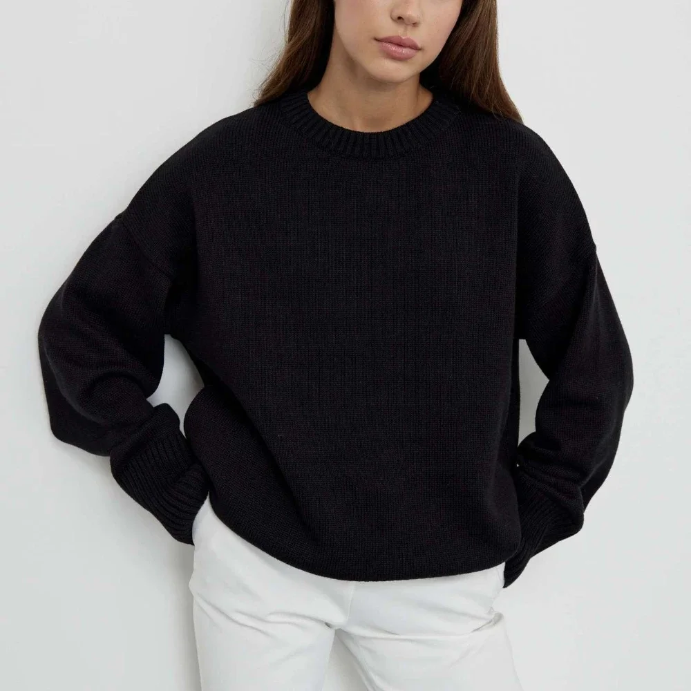 

Womens Fashion Pullovers Korean Knitwears Sweaters Winter Warm Outerwear Clothes Clothing 2023