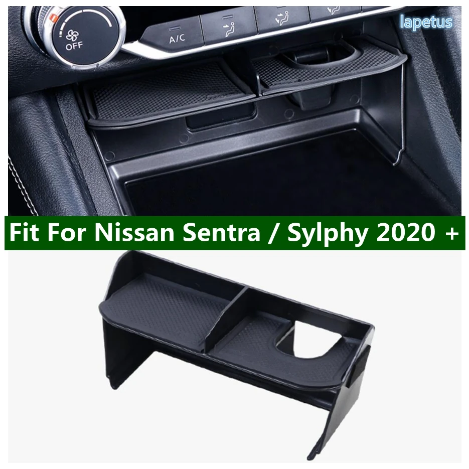 

Car Accessories Central Control Sort Out Storage Box Phone Holder Container Tray Cover For Nissan Sentra / Sylphy 2020 - 2023