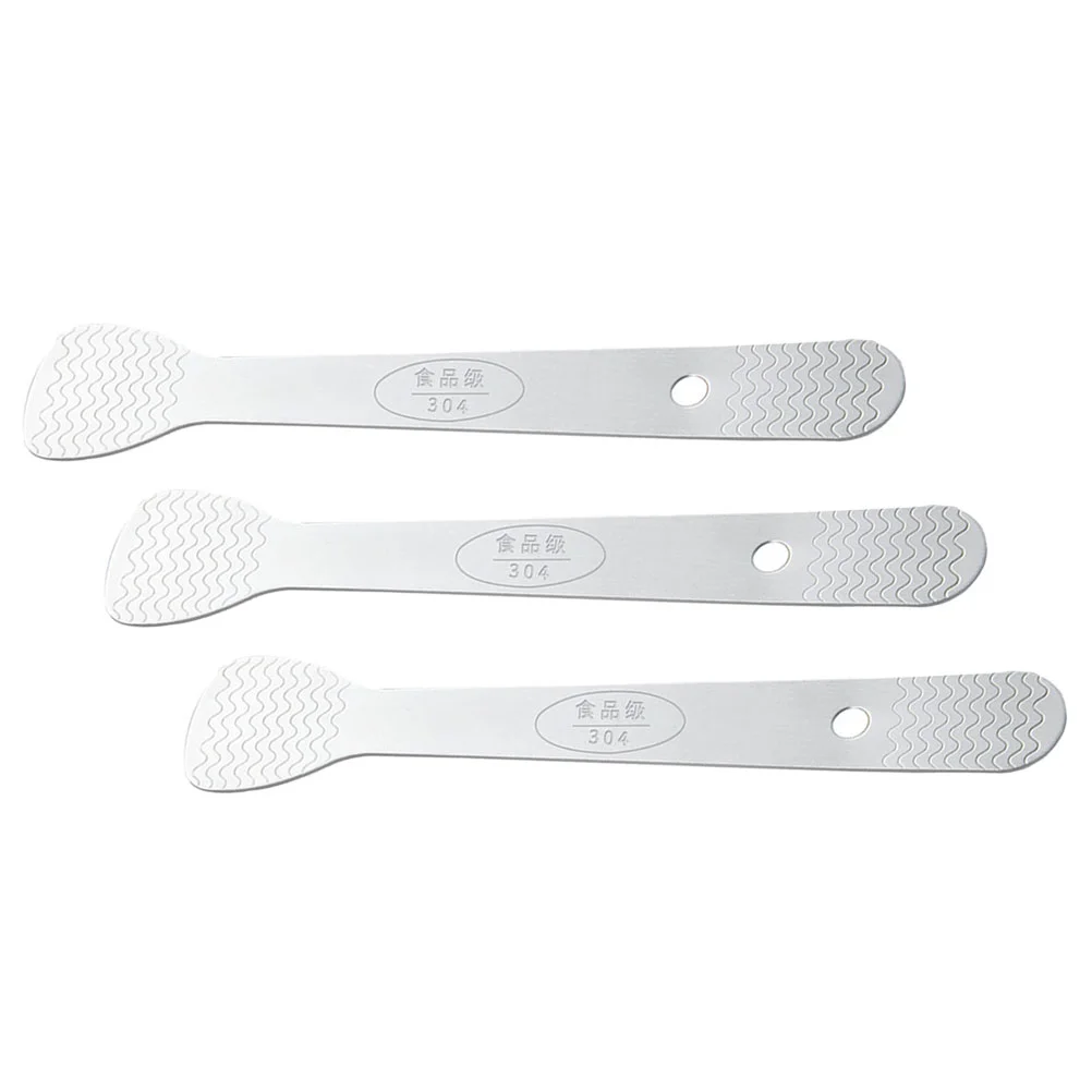 3 Pcs Dumpling Spoon Scoops Practical Food Stuffing Stainless Steel Wonton Household Filling