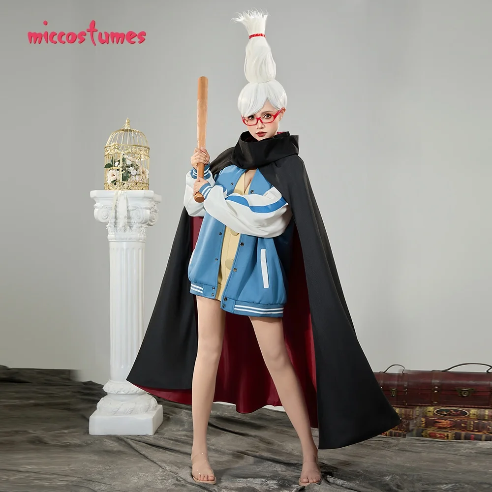 Frauen Seiko Cosplay Baseball Jacke mit Cape und Pullover 4