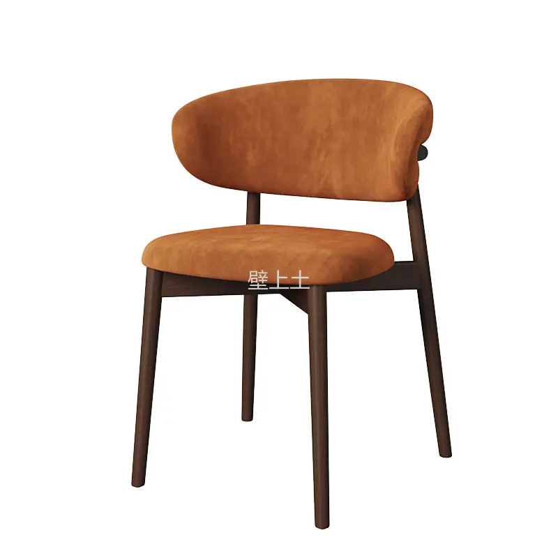 

Designer Ergonomic Luxury Replica Dining Chairs Modern Nordic Dining Chair Leisure Leathr Wooden Silla Comedor Home Furniture