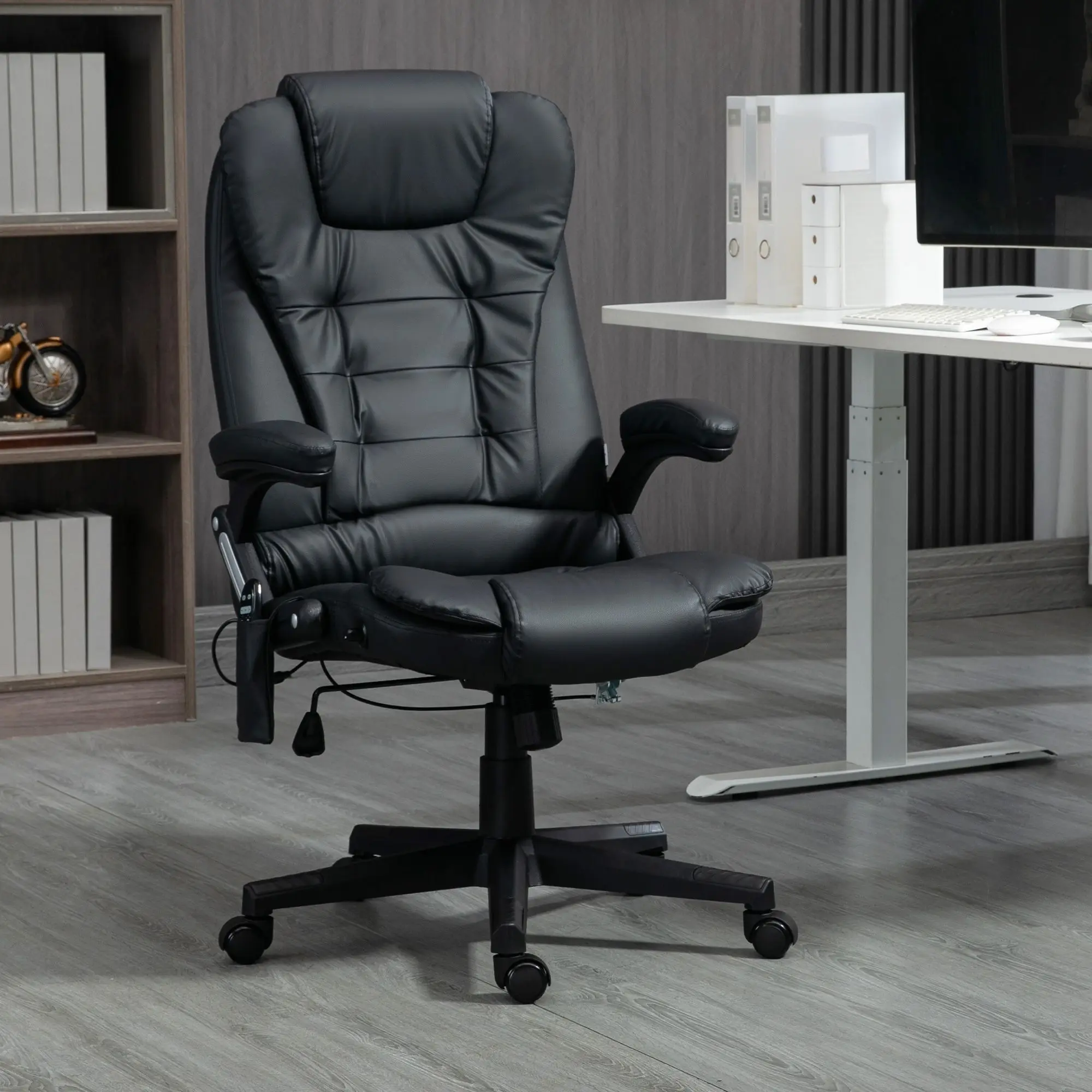 Heated Massage Reclining Office Chair with Remote 2